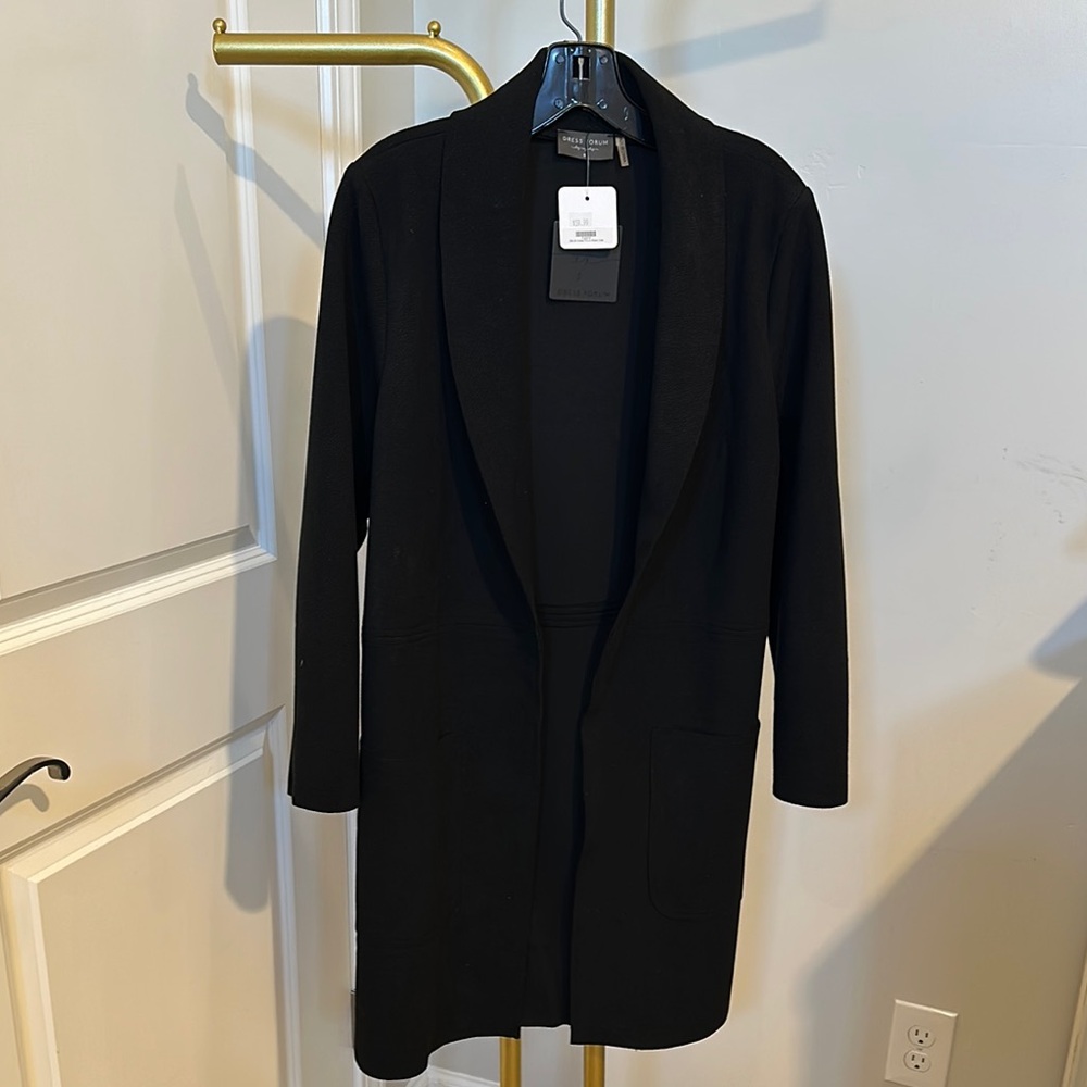 Dress Forum Black Women's Long Blazer